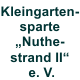 Kleingartensparte "Nuthestrand II" e.V.