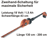 Um mehr zu Akku-Stab-Heckenschere GTC800 für Kleingärtner zu erfahren, hier anklicken.