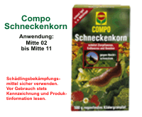 Um mehr zu Schneckenkorn - das Produkt für Kleingärtner zu erfahren, hier anklicken.