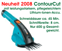 Um mehr zu Accu-Buchsschneider ContourCut für Kleingärtner zu erfahren, hier anklicken.