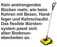 Um mehr zu Akku-Kehrmaschine K 55 <br>Nützlich für den Kleingärtner zu erfahren, hier anklicken.