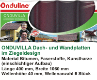 Um mehr zu ONDUVILLA Dach- und Wandplatten für den Kleingärtner zu erfahren, hier anklicken.