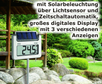 Um mehr zu Für Kleingärtner - "Avenue" Digitales Thermometer zu erfahren, hier anklicken.