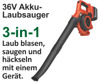 Um mehr zu 36 V Akku Laubsauger für Kleingärtner zu erfahren, hier anklicken.