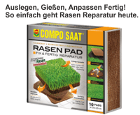 Um mehr zu COMPO SAAT Rasen Pad für den Kleingärtner zu erfahren, hier anklicken.