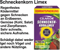 Um mehr zu Für Kleingärtner Schneckenkorn Limex zu erfahren, hier anklicken.