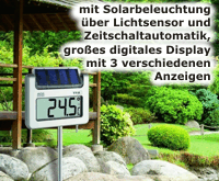 Um mehr zu Dostmann GmbH  - "Avenue Plus" Digitales Thermometer für den Kleingärtner zu erfahren, hier anklicken.