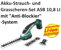 Um mehr zu Akku-Strauchscheren Set  ASB 10,8 LI für den Kleingärtner zu erfahren, hier anklicken.